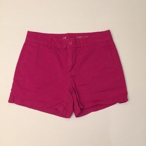 Pink khaki shorts